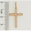 Кулон Xuping Позолота 18K Крест с цирконием для цепочки до 5мм фото №2 Кулон Xuping Позолота 18K Крест с цирконием для цепочки до 5мм фото №2