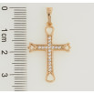 Кулон Xuping Позолота 18K Крест с цирконием для цепочки до 5мм фото №2 Кулон Xuping Позолота 18K Крест с цирконием для цепочки до 5мм фото №2