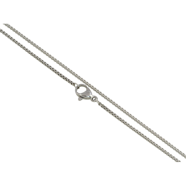 Ланцюжок Xuping ТТМ Stainless Steel колір Родій Плетіння Венеціанське довжина 45см х 1мм фото №1