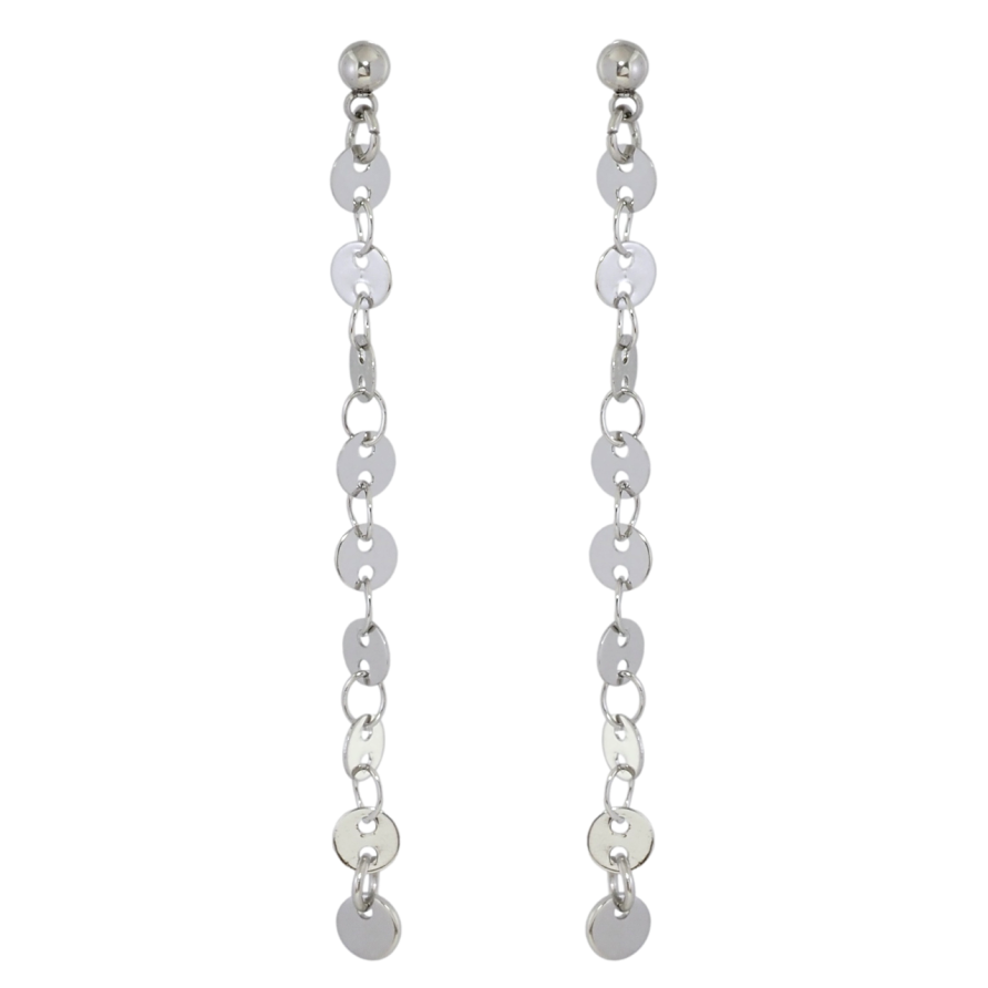 Сережки Xuping TTM Stainless Steel колір Родій пусети Декоративні підвіски фото №1