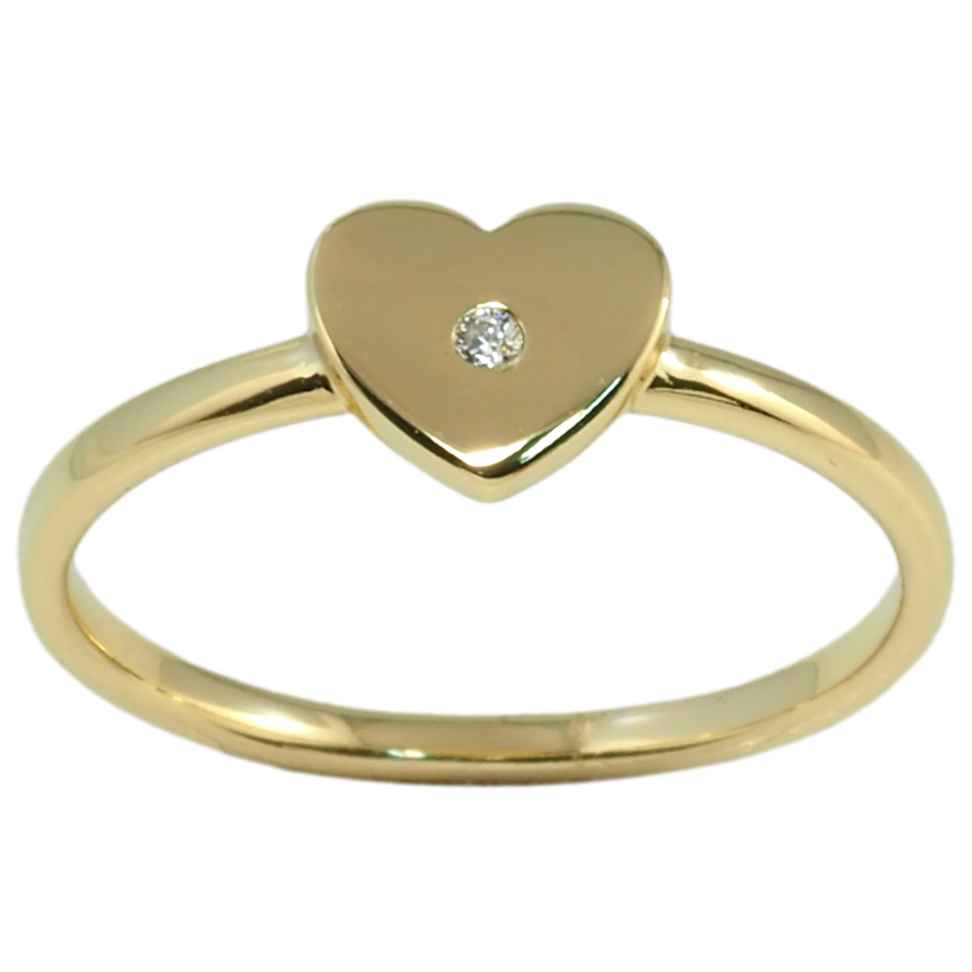 Каблучка Xuping Позолота 14K Сердечко фото №1