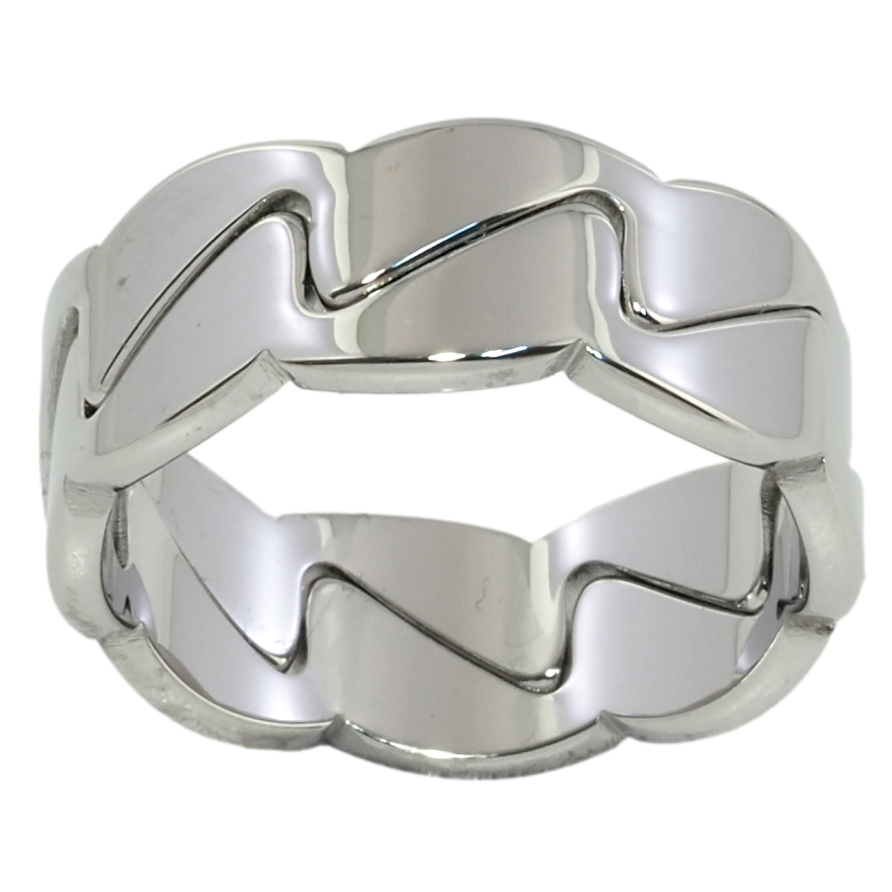Каблучка Xuping TTM Stainless Steel Колір Родій Подвійне фото №1