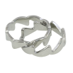 Каблучка Xuping TTM Stainless Steel Колір Родій Подвійне фото №3
