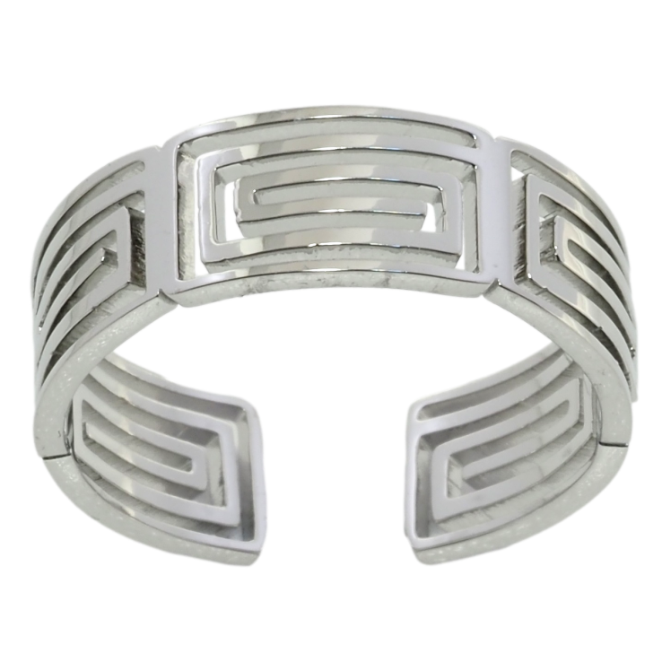 Кольцо Xuping TTM Stainless Steel Цвет Родий Резной узор, шир. 7мм фото №12