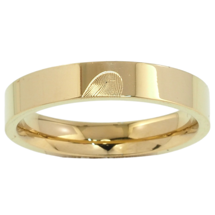 Кольцо Xuping TTM Stainless Steel Цвет 14К Узор половинка сердца, шир. 4мм фото №21