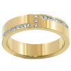 Кольцо Xuping TTM Stainless Steel цвет 14К "Узор с кристаллами" шир. 5мм фото №2 Кольцо Xuping TTM Stainless Steel цвет 14К "Узор с кристаллами" шир. 5мм фото №2