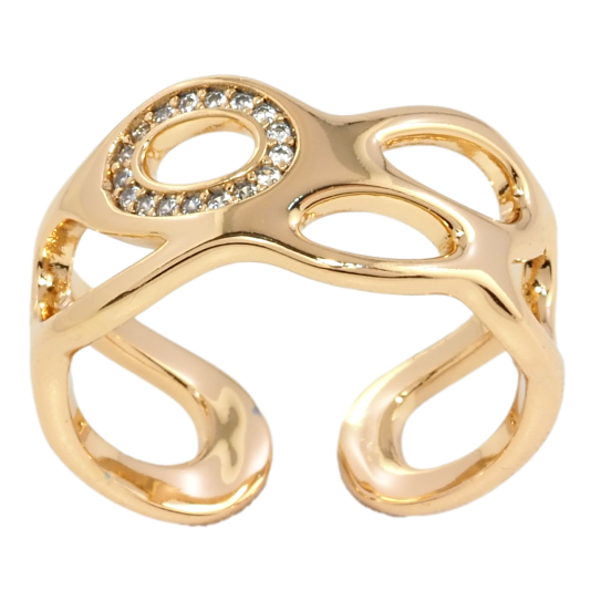 Кольцо Xuping Позолота 18K Декоративный узор с цирконием фото №1 Кольцо Xuping Позолота 18K Декоративный узор с цирконием фото №1