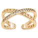 Кольцо Xuping Позолота 18K Дорожка циркония с цепочкой фото №1