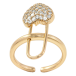 Кольцо Xuping Позолота 18K Съёмная булавка сердечко фото №1 Кольцо Xuping Позолота 18K Съёмная булавка сердечко фото №1