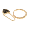 Каблучка Xuping Позолота 18K Шпилька сердечко, що знімається з чорним цирконієм фото №2 Каблучка Xuping Позолота 18K Шпилька сердечко, що знімається з чорним цирконієм фото №2