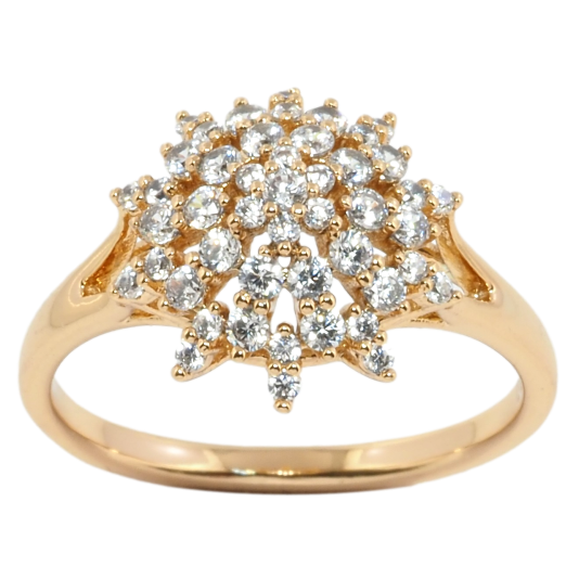 Кольцо Xuping Позолота 18K Инкрустация цирконием фото №1 Кольцо Xuping Позолота 18K Инкрустация цирконием фото №1