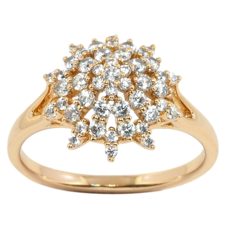 Каблучка Xuping Позолота 18K Інкрустація цирконієм фото №10