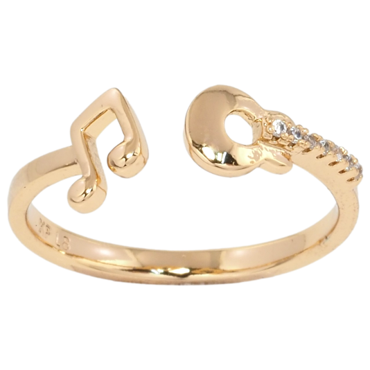 Кольцо Xuping Позолота 18K Звуки музыки фото №1
