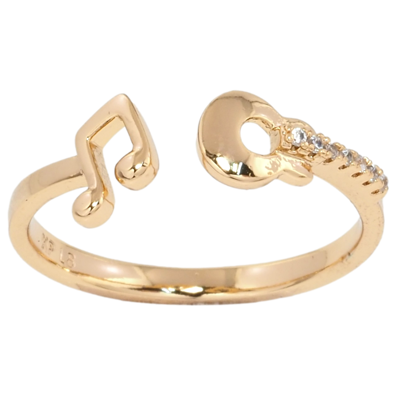 Каблучка Xuping Позолота 18K Звуки музики фото №1