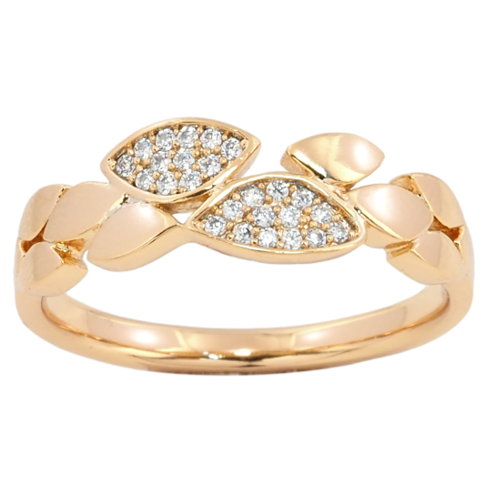 Кольцо Xuping Позолота 18K Декоративный узор с инкрустацией цирконием фото №1