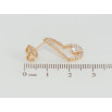 Серьги Xuping M&L Цвет 18K пусеты Капельки с инкрустацией цирконием фото №2