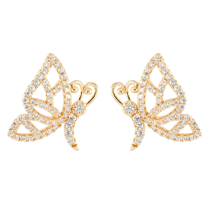 Сережки Xuping M&L Колір 18K пусети Метелики фото №1