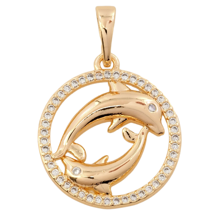 Кулон Xuping M&L Колір 18К Дельфіни для ланцюжка до 6мм фото №5