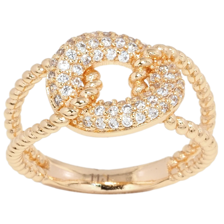 Кольцо Xuping M&L Цвет 18К Узор с инкрустацией цирконием фото №20