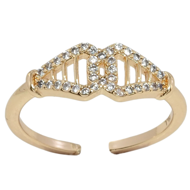 Кольцо Xuping M&L Цвет 18К Узор с цирконием фото №16