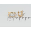 Серьги Xuping Позолота 18K + Родий английский замок Узор с цирконием фото №2 Серьги Xuping Позолота 18K + Родий английский замок Узор с цирконием фото №2