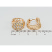 Серьги Xuping Позолота 18K колечки Инкрустация цирконием фото №2 Серьги Xuping Позолота 18K колечки Инкрустация цирконием фото №2