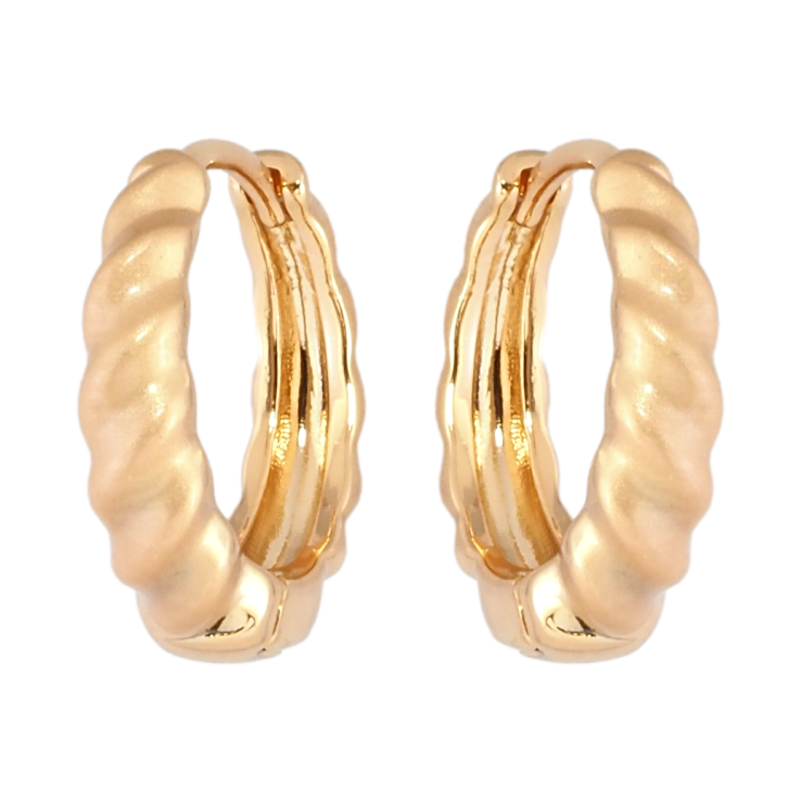 Серьги Xuping Позолота 18K колечки Узор с напылением фото №23