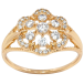 Кольцо Xuping Позолота 18K Цветочек с цирконием фото №1 Кольцо Xuping Позолота 18K Цветочек с цирконием фото №1