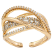 Кольцо Xuping Позолота 18K Декоративный узор из дорожек циркония фото №1 Кольцо Xuping Позолота 18K Декоративный узор из дорожек циркония фото №1