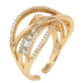 Кольцо Xuping Позолота 18K Декоративный узор из дорожек циркония фото №2 Кольцо Xuping Позолота 18K Декоративный узор из дорожек циркония фото №2