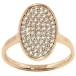Кольцо Xuping Позолота 18K Овал с инкрустацией цирконием фото №1