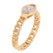 Кольцо Xuping Позолота 18K Узор цепочка с фианитом фото №2 Кольцо Xuping Позолота 18K Узор цепочка с фианитом фото №2