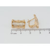 Серьги Xuping Позолота 18K английский замок Узор с инкрустацией цирконием фото №2