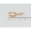 Сережки Xuping Позолота 18K англійський замок Хрестики з цирконієм фото №2