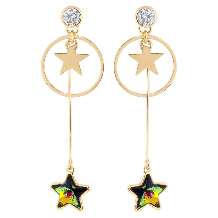 Сережки Xuping колір 18K з кристалами Swarovski пусети Зоряне Мерехтіння фото №13 Сережки Xuping колір 18K з кристалами Swarovski пусети Зоряне Мерехтіння фото №13