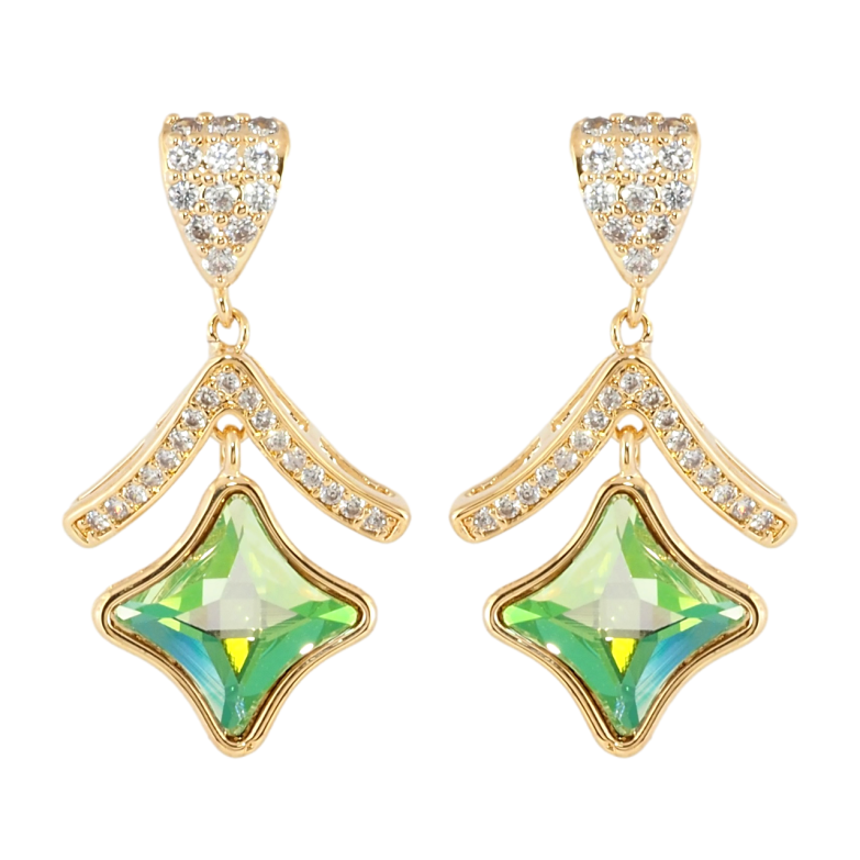 Серьги Xuping цвет 18K с кристаллами Swarovski пусеты Декоративная подвеска с фигурным кристаллом фото №1 Серьги Xuping цвет 18K с кристаллами Swarovski пусеты Декоративная подвеска с фигурным кристаллом фото №1