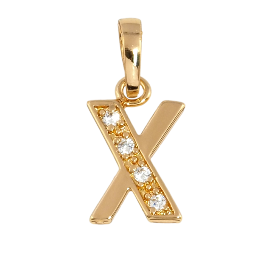 Кулон Xuping Позолота 18K Літера Х фото №1