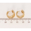 Сережки Xuping Позолота 18K колечки Декоративний різьблений орнамент фото №2
