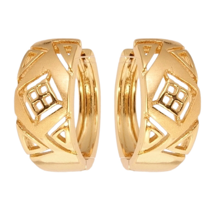 Серьги Xuping Позолота 18K колечки Декоративный резной орнамент с напылением фото №19 Серьги Xuping Позолота 18K колечки Декоративный резной орнамент с напылением фото №19