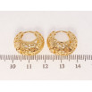 Серьги Xuping Позолота 18K колечки Корзинки с резным узором колечки фото №2 Серьги Xuping Позолота 18K колечки Корзинки с резным узором колечки фото №2
