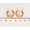 Серьги Xuping Позолота 18K колечки Резной меандровый орнамент фото №2 Серьги Xuping Позолота 18K колечки Резной меандровый орнамент фото №2