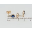 Сережки Xuping Позолота 18K пусети Синій фіаніт із доріжкою цирконію фото №2 Сережки Xuping Позолота 18K пусети Синій фіаніт із доріжкою цирконію фото №2