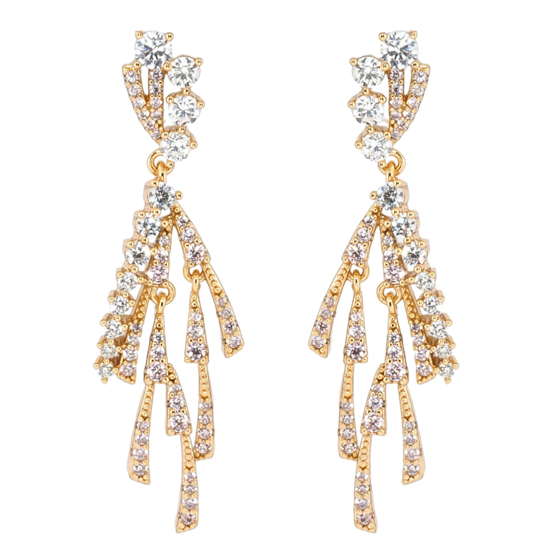 Серьги Xuping Позолота 18K пусеты Декоративные подвески с цирконием фото №2 Серьги Xuping Позолота 18K пусеты Декоративные подвески с цирконием фото №2