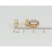 Серьги Xuping Позолота 18K пусеты Кристальные подвески фото №2