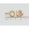 Сережки Xuping колір 18K з кристалами Swarovski англійський замок Бутони з кристалом Rose Opal фото №2