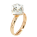 Кольцо Xuping цвет 18K с кр-ми Swarovski Кристалльный куб Tanzanite, 8х8мм фото №2