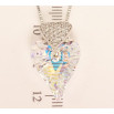 Кулон Xuping цвет Родий с кристаллами Swarovski на цепочке Сердечки Кристалл и Радужный Кристалл длина фото №4
