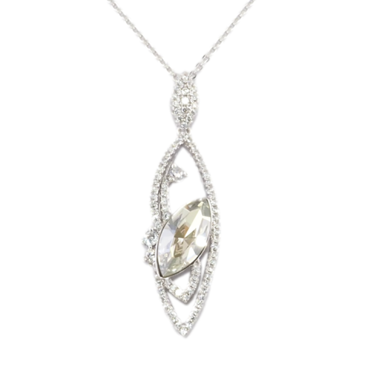 Кулон Xuping колір Родій із кристалами Swarovski на ланцюжку Витончений Візерунок з Кристалом довжина 40-45см фото №25 Кулон Xuping колір Родій із кристалами Swarovski на ланцюжку Витончений Візерунок з Кристалом довжина 40-45см фото №25