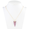 Кулон Xuping колір 18K з кр-ми Swarovski на ланцюжку Кристал Amethyst з квіточкою довжина 40-45см фото №2 Кулон Xuping колір 18K з кр-ми Swarovski на ланцюжку Кристал Amethyst з квіточкою довжина 40-45см фото №2
