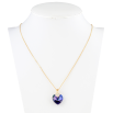 Кулон Xuping 18K с кр-ми Swarovski на цепочке Сердце кристалл Heliotrope длина 40-45см х 1мм фото №2